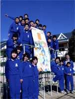 写真：徳島県相生小学校の生徒達。